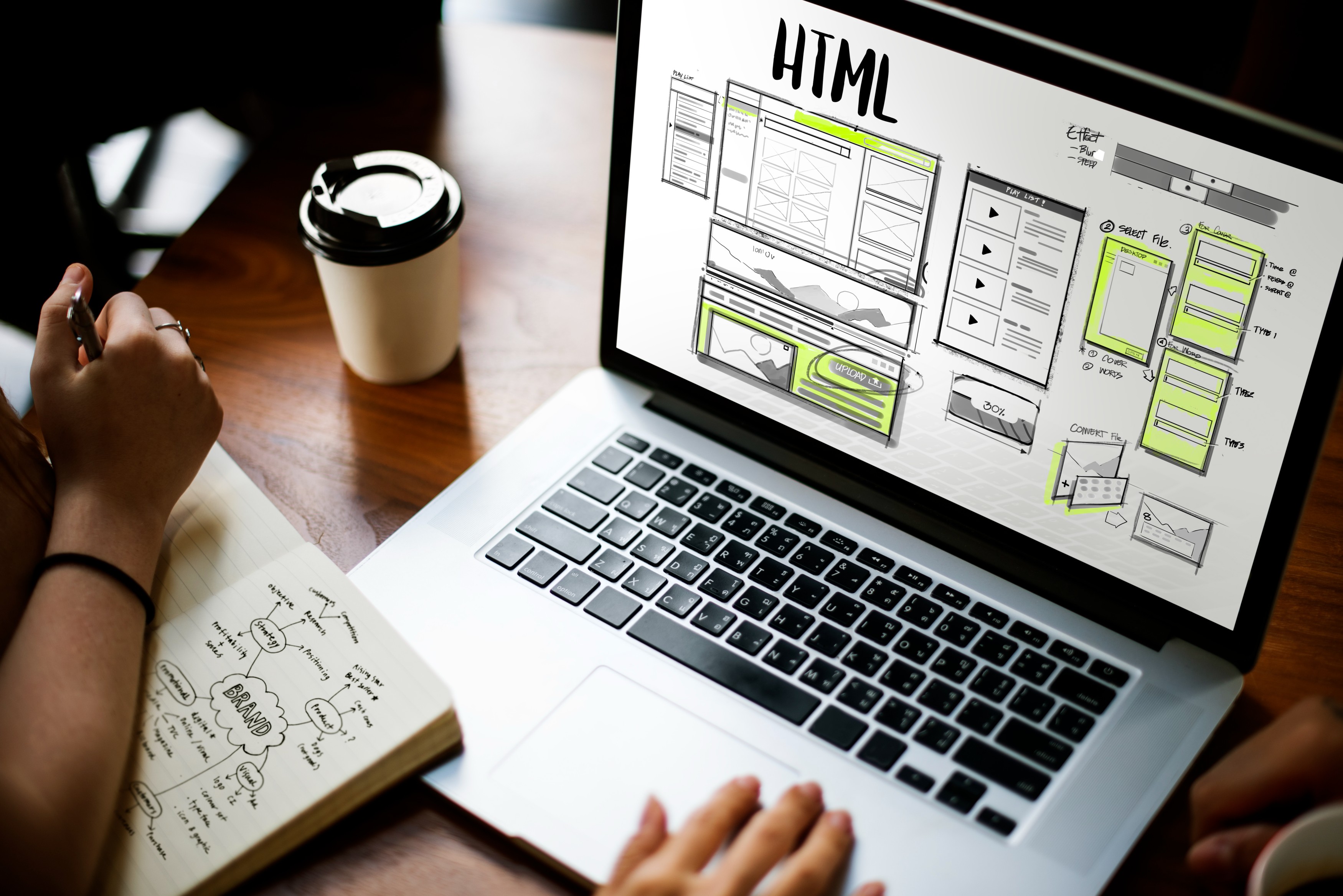 Modern redesigned website interface